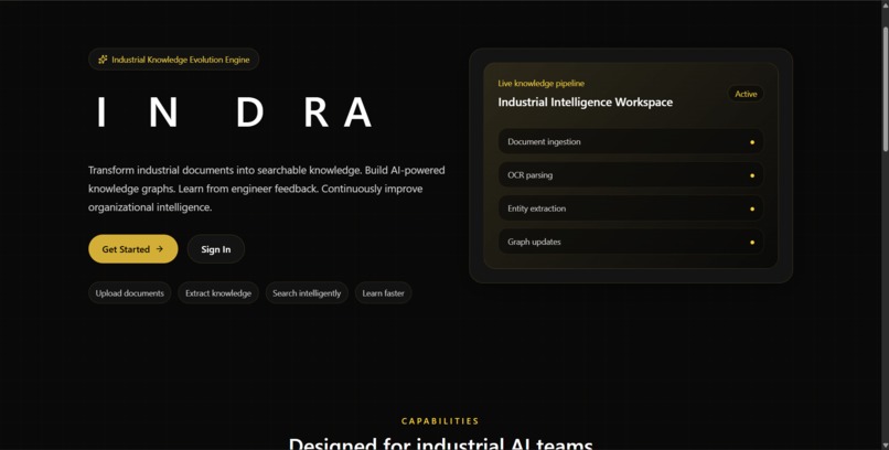 INDRA – Industrial AI Copilot – screenshot 1