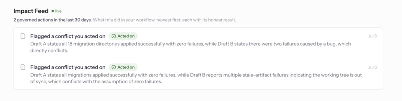MLA: Live Decision Coordination for Codex – screenshot 2