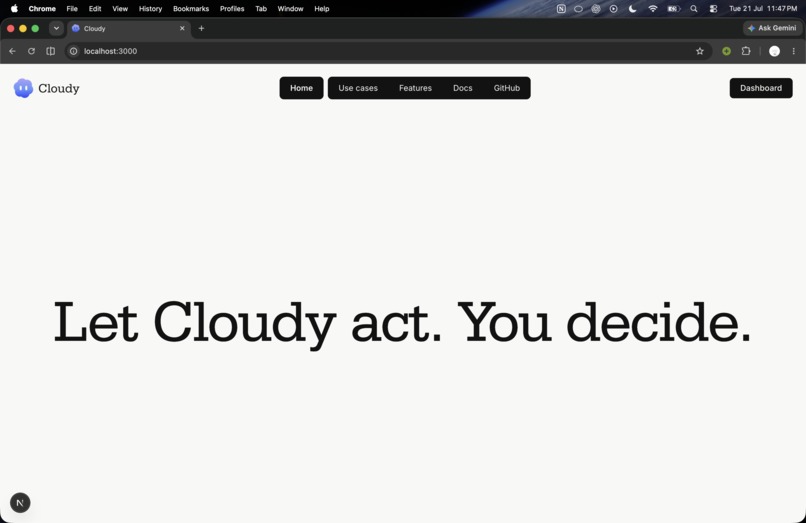 cloudy! : keychain companion ai that works on your behalf. – screenshot 3