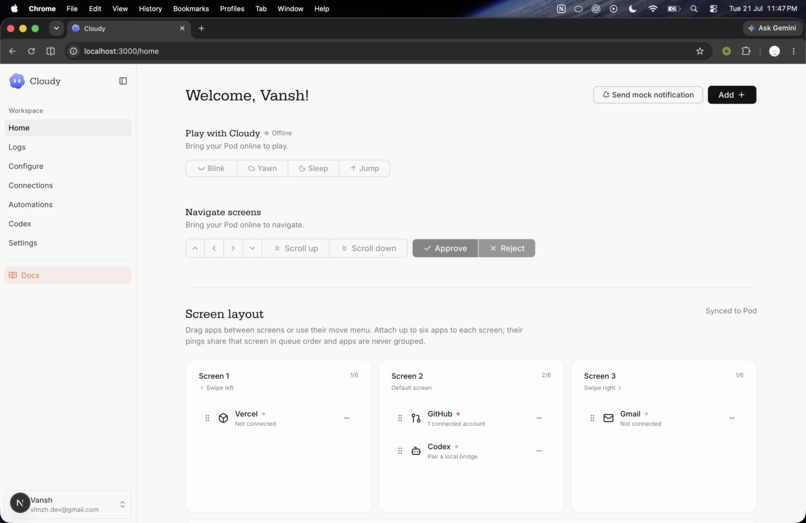 cloudy! : keychain companion ai that works on your behalf. – screenshot 5