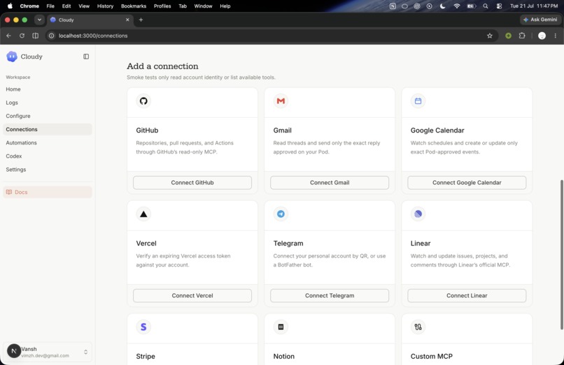 cloudy! : keychain companion ai that works on your behalf. – screenshot 6