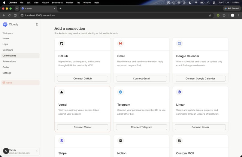 cloudy! : keychain companion ai that works on your behalf. – screenshot 7