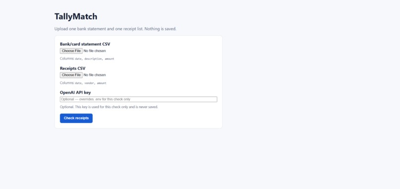 TallyMatch – screenshot 1