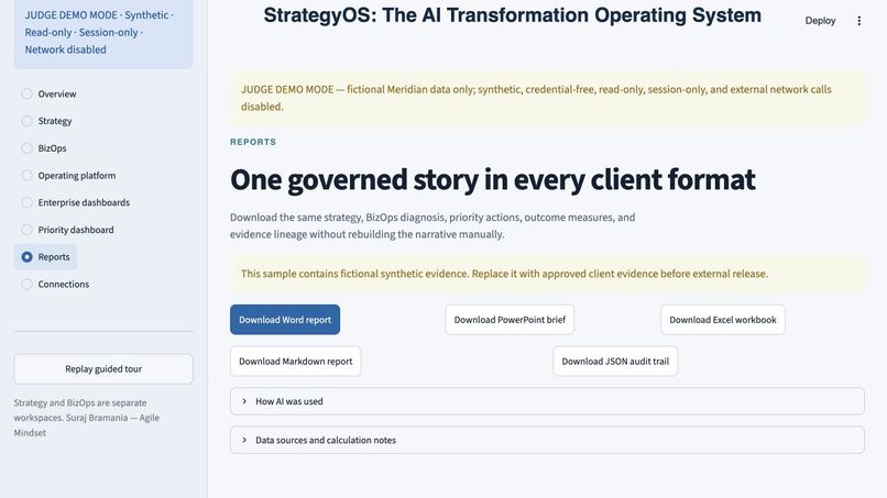 Strategy Transformation Operating System – screenshot 5