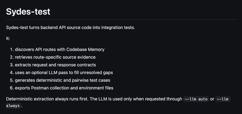Sydes test – screenshot 1