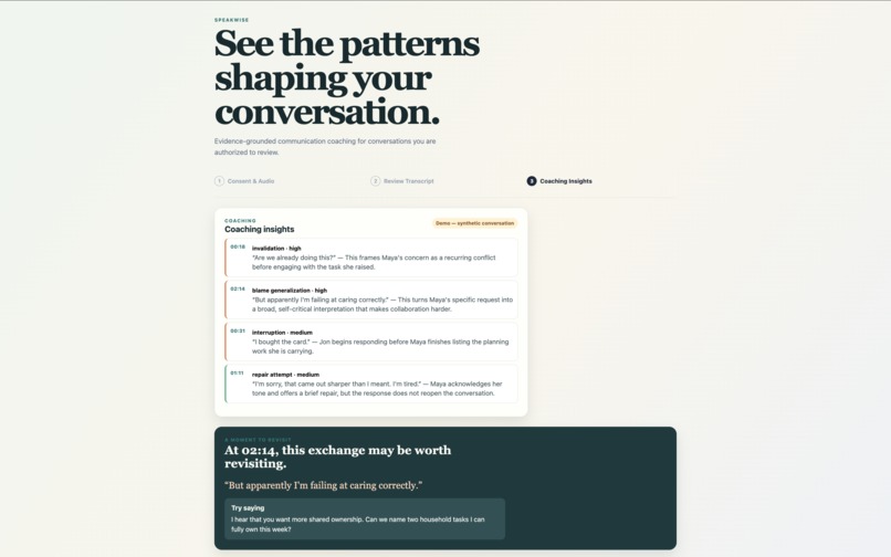 Speakwise – screenshot 3