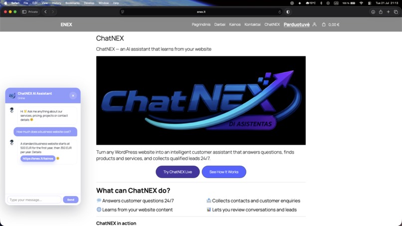 ChatNEX – screenshot 1