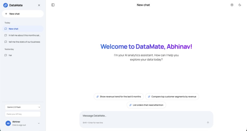 DataMate – screenshot 2