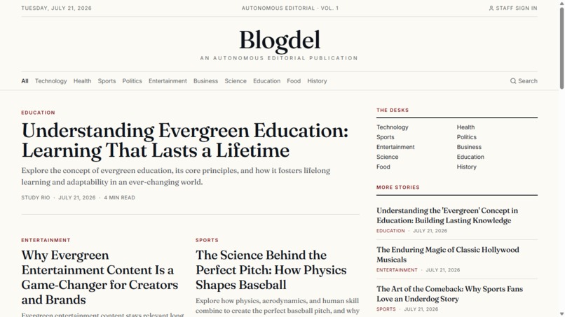 Blogdel – screenshot 1