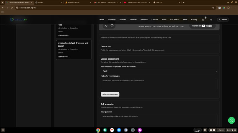NelsonictNG-Intelligent Learning & Examination Platform – screenshot 3