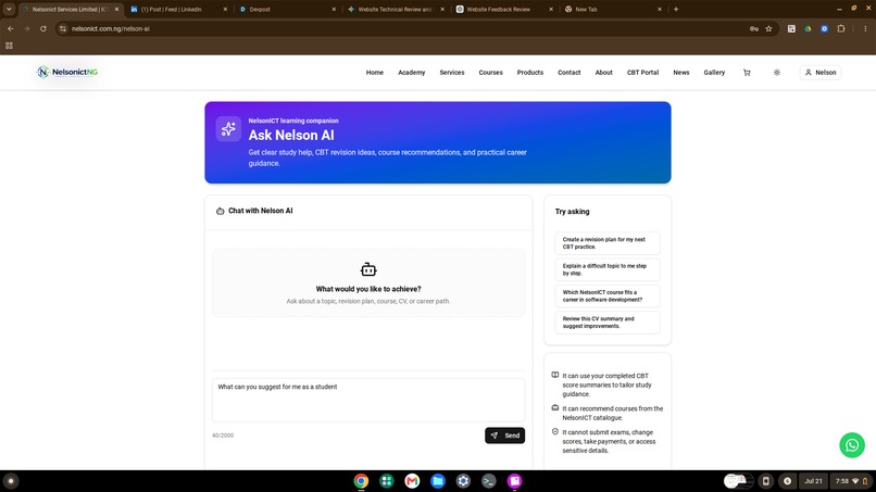 NelsonictNG-Intelligent Learning & Examination Platform – screenshot 11
