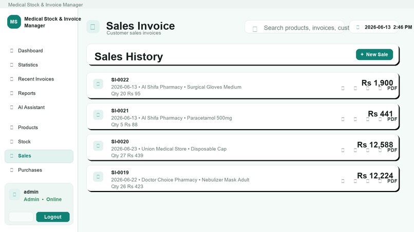 MediStock ERP: Medical Distribution Management System – screenshot 7