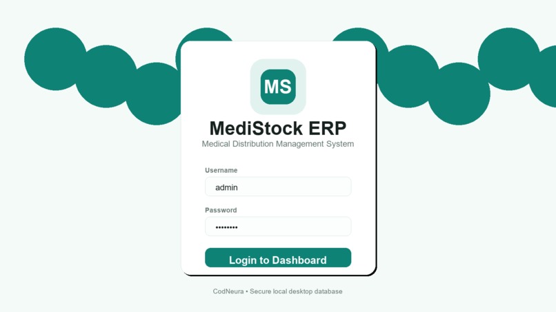 MediStock ERP: Medical Distribution Management System – screenshot 1