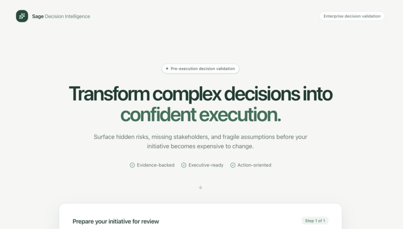 Sage Decision Intelligence – screenshot 1