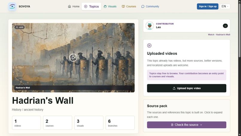 SCIVOYA, The Home for AI-generated Knowledge Content – screenshot 3