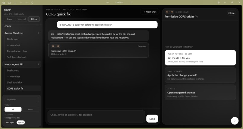 Plora - Vibe Code Security Auditor – screenshot 7
