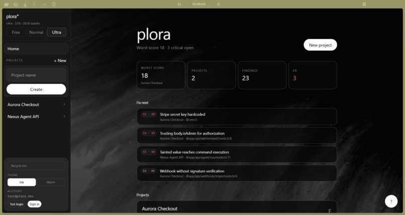 Plora - Vibe Code Security Auditor – screenshot 11