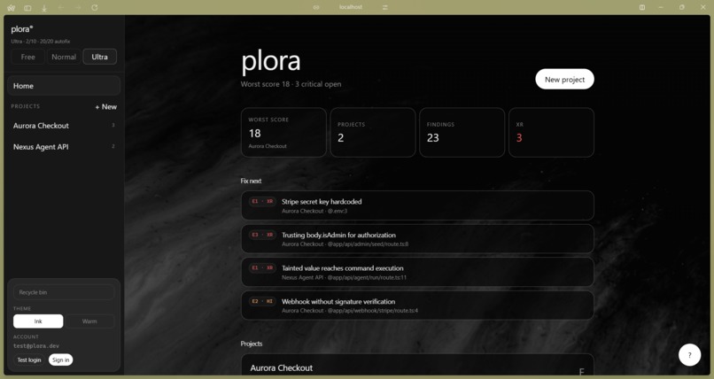 Plora - Vibe Code Security Auditor – screenshot 12