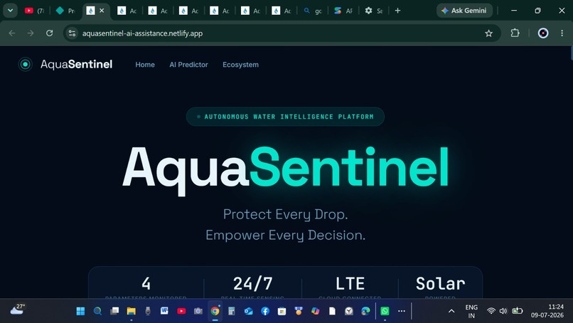 Intelligent Water Decision Support Platform (AquaSentinel) – screenshot 1