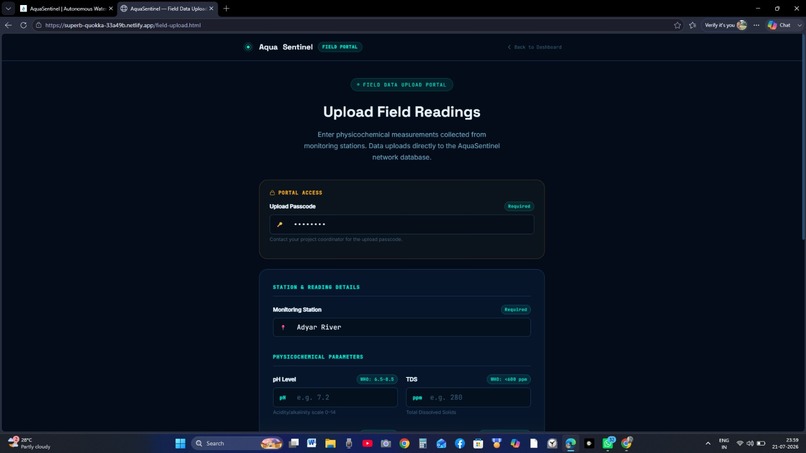 Intelligent Water Decision Support Platform (AquaSentinel) – screenshot 6