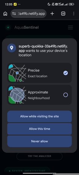 Intelligent Water Decision Support Platform (AquaSentinel) – screenshot 12