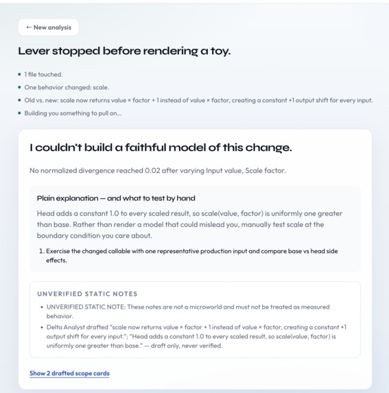 LEVER - Verified, Playable Code Diffs – screenshot 9