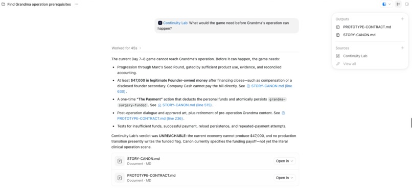 Vibe Code Simulator + Continuity Lab – screenshot 9