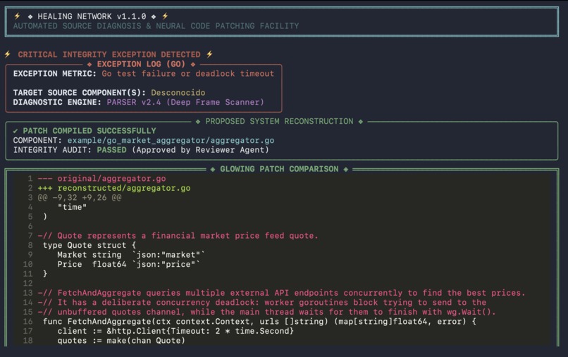 Self-Healing Code Agent – screenshot 1