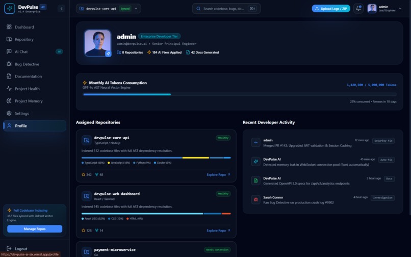 DevPulse – screenshot 3