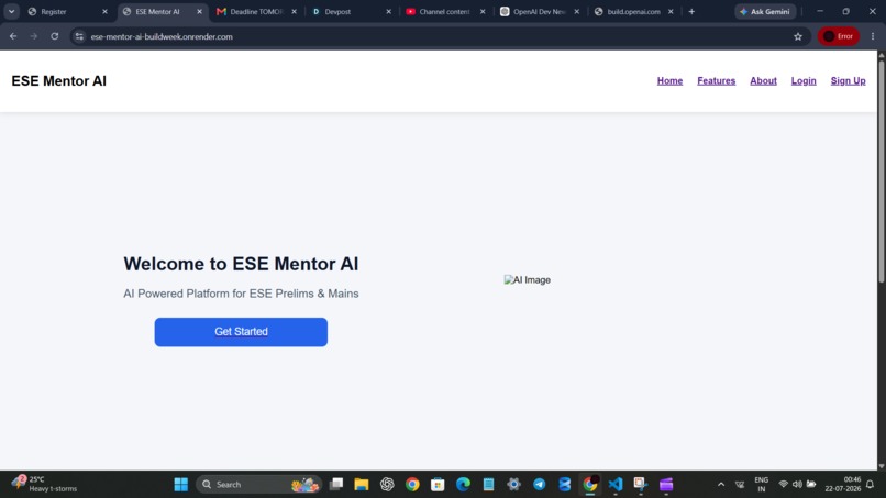ESE Mentor AI – screenshot 1