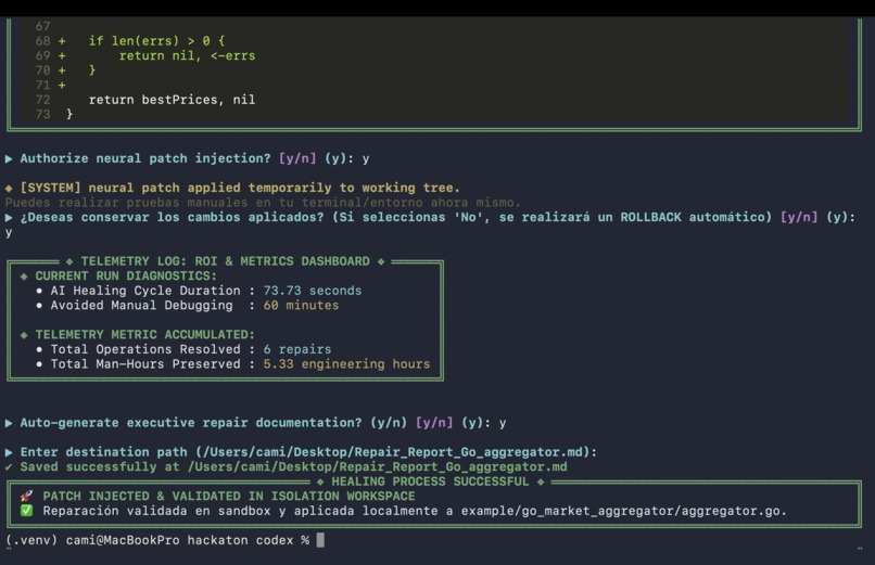 Self-Healing Code Agent – screenshot 4