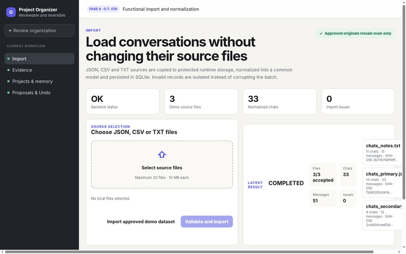 ChatGPT Project Organizer – screenshot 4
