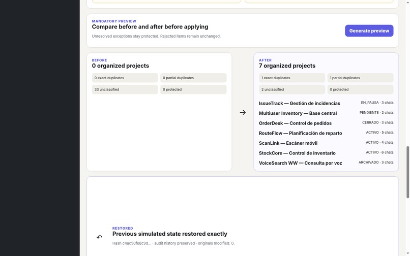 ChatGPT Project Organizer – screenshot 6