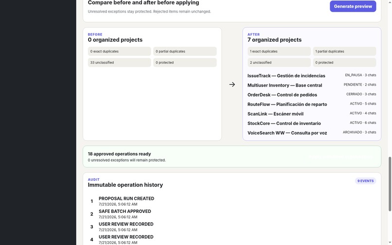 ChatGPT Project Organizer – screenshot 7