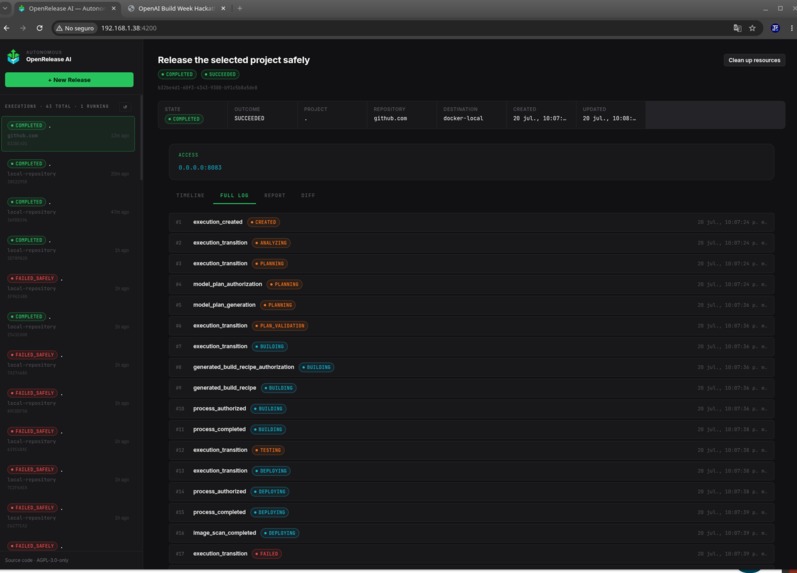 OpenRelease AI – screenshot 2