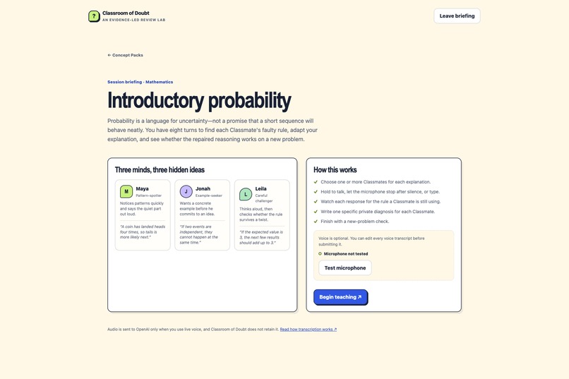 Classroom of Doubt – screenshot 2