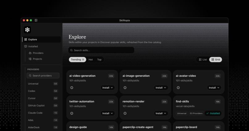 Skilltopia - AI Skills Manager – screenshot 2