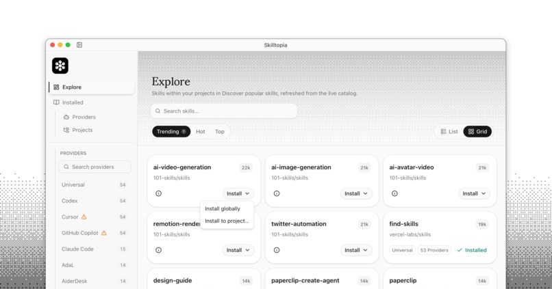 Skilltopia - AI Skills Manager – screenshot 3