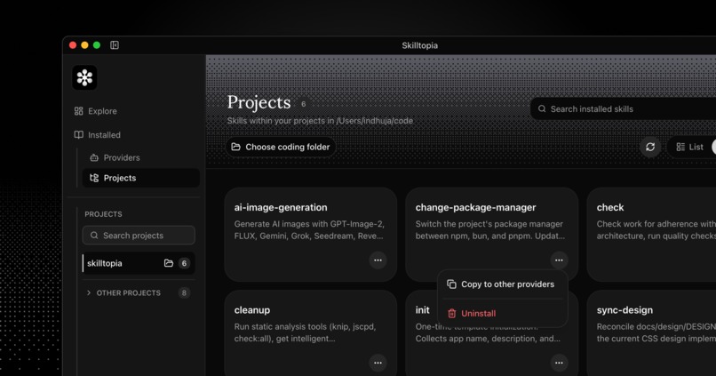 Skilltopia - AI Skills Manager – screenshot 4