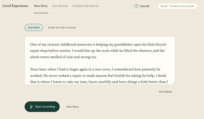 Lived Experience – screenshot 3