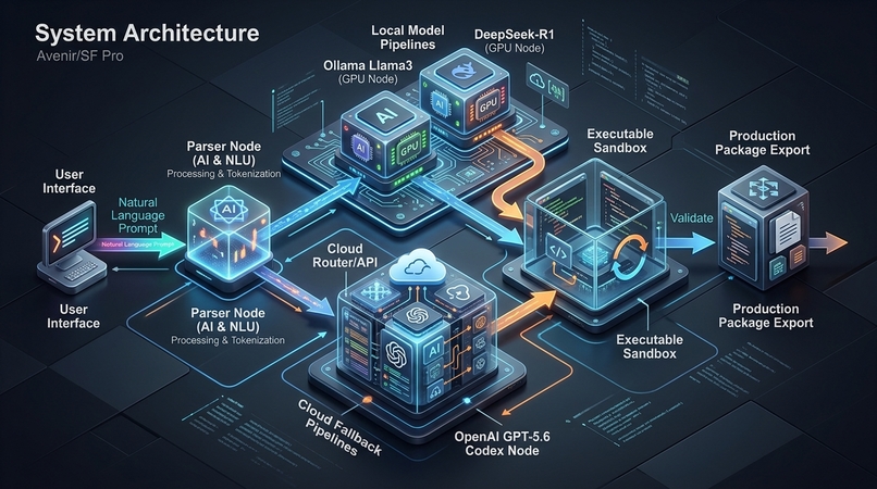 Codex-Flow Local: Hybrid Ollama & OpenAI Code Agent Studio – screenshot 4