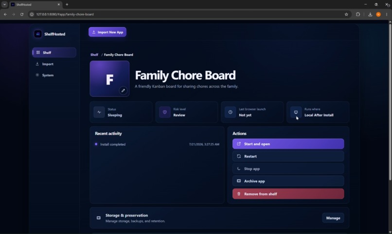 ShelfHosted – screenshot 3
