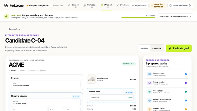 Forkscope – screenshot 2