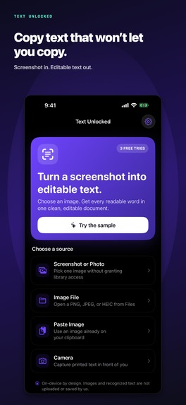 Text Unlocked – screenshot 1
