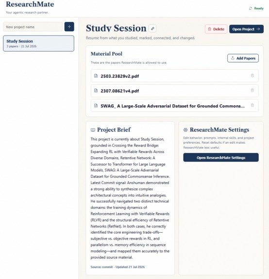 ResearchMate – screenshot 1