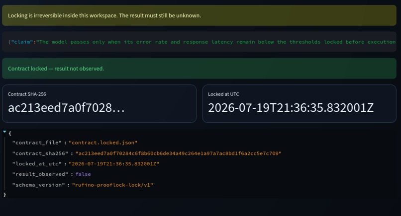 Rufino ProofLock – screenshot 3