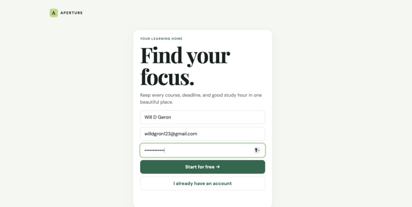 Aperture – screenshot 1