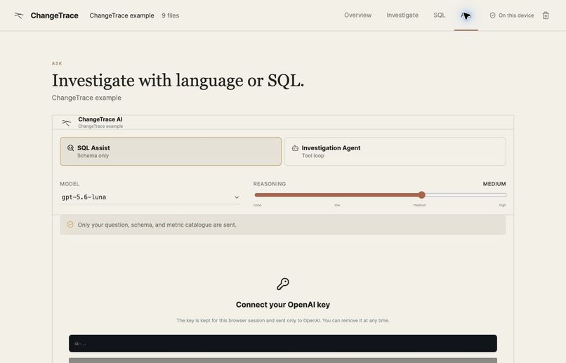 ChangeTrace – screenshot 2