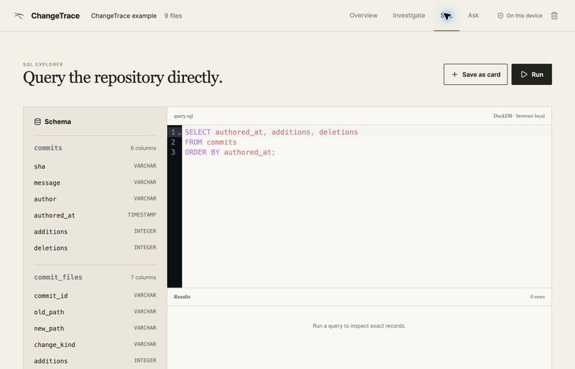 ChangeTrace – screenshot 4