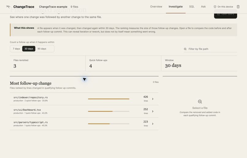 ChangeTrace – screenshot 5